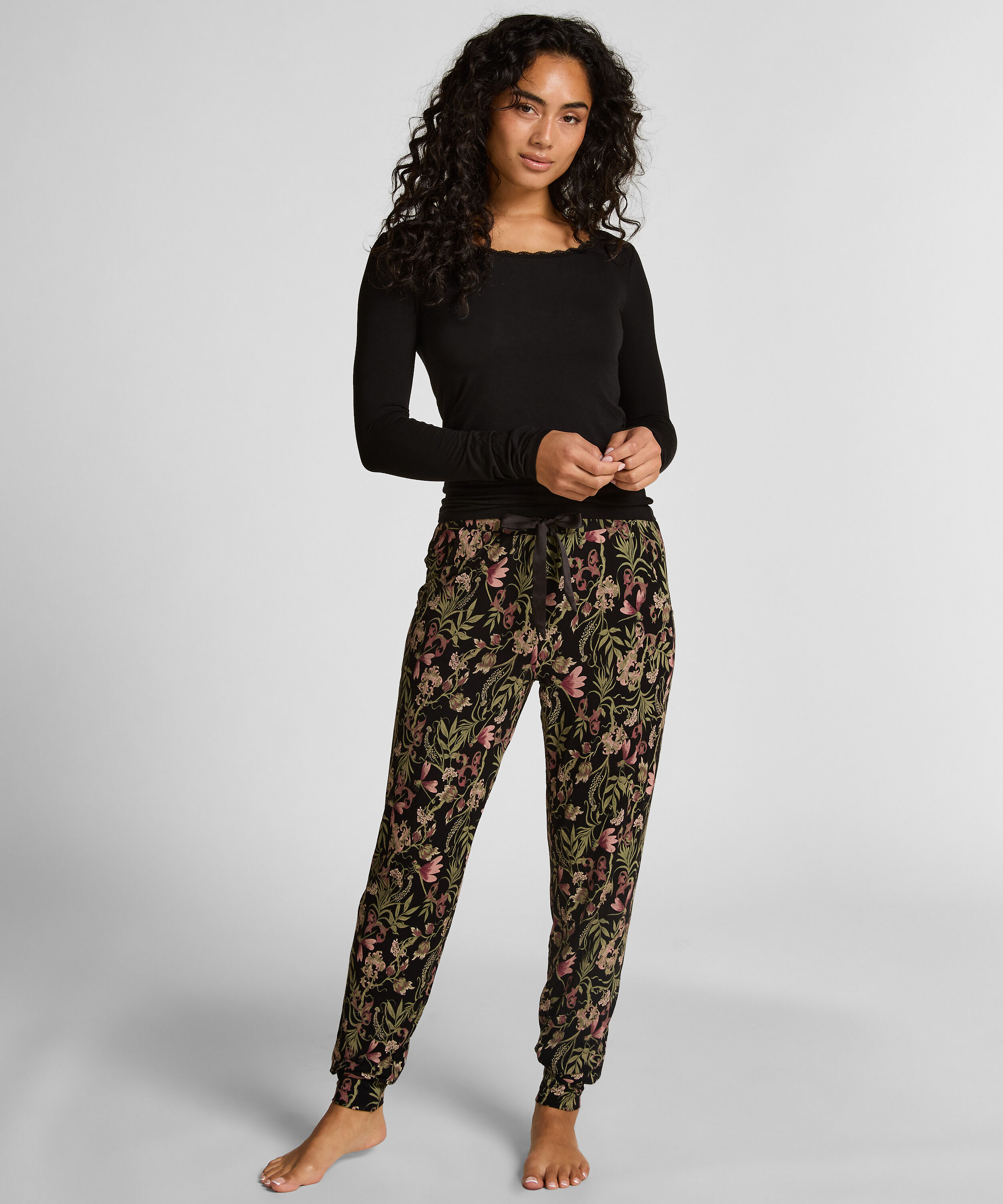 Pantalón de pijama Jersey, Negro