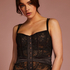 Bustier con aros preformado Amelia, Negro