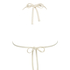 Top de bikini triangular Cozumel, Blanco