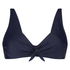 Top de bikini no preformado con aros Sunset Dreams, Azul