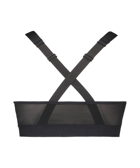 ﻿Sujetador deportivo HKMX The Pro Level 3 Brillo Dorado, Negro