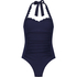Bañador Shaping Halter Scallop, Azul