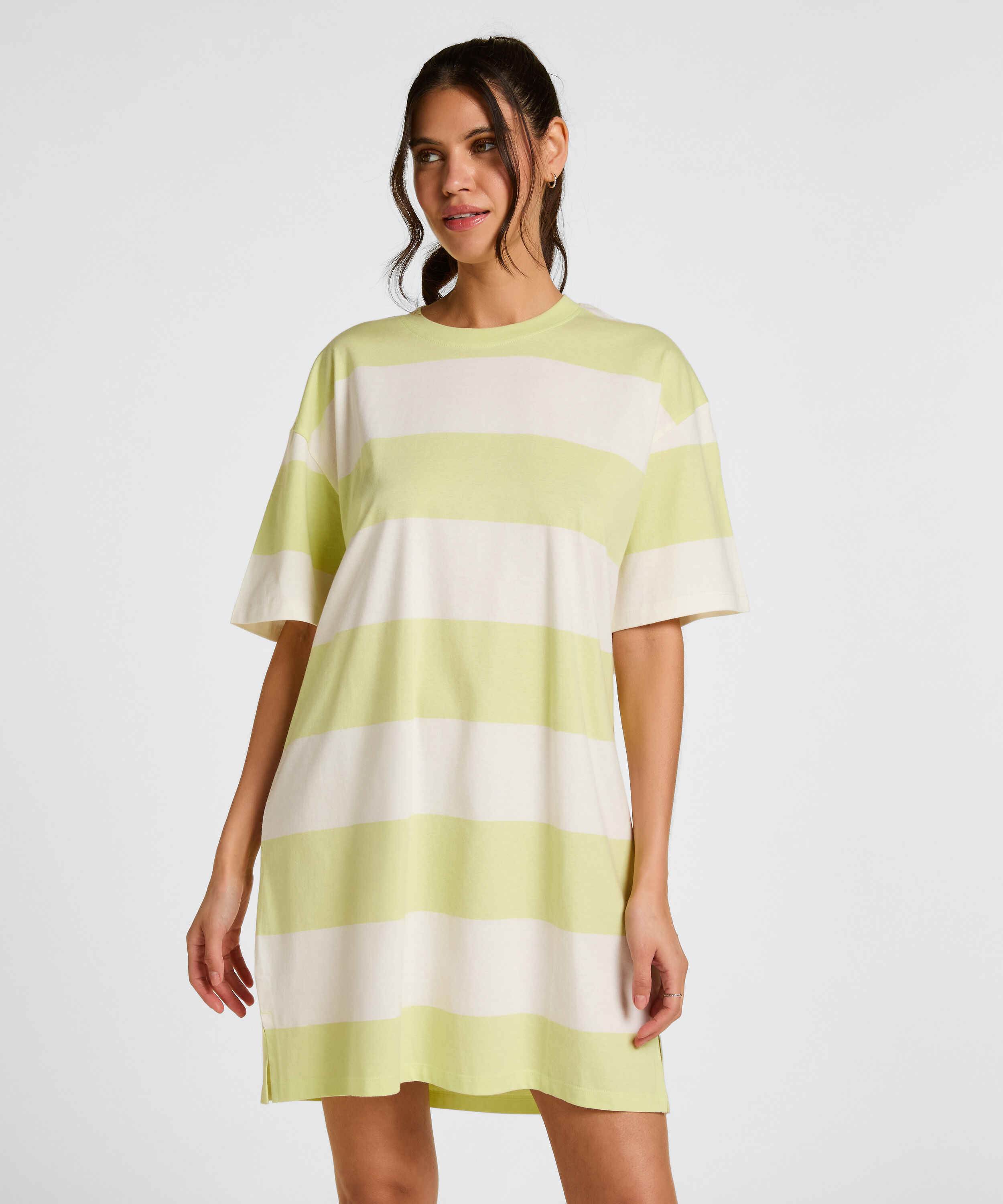 Camisón de cuello redondo, Verde Camisón de cuello redondo, Verde