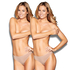 Juego de 2 tangas micro Kim, Beige