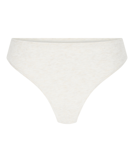 Tanga de algod&oacute;n suave, Beige