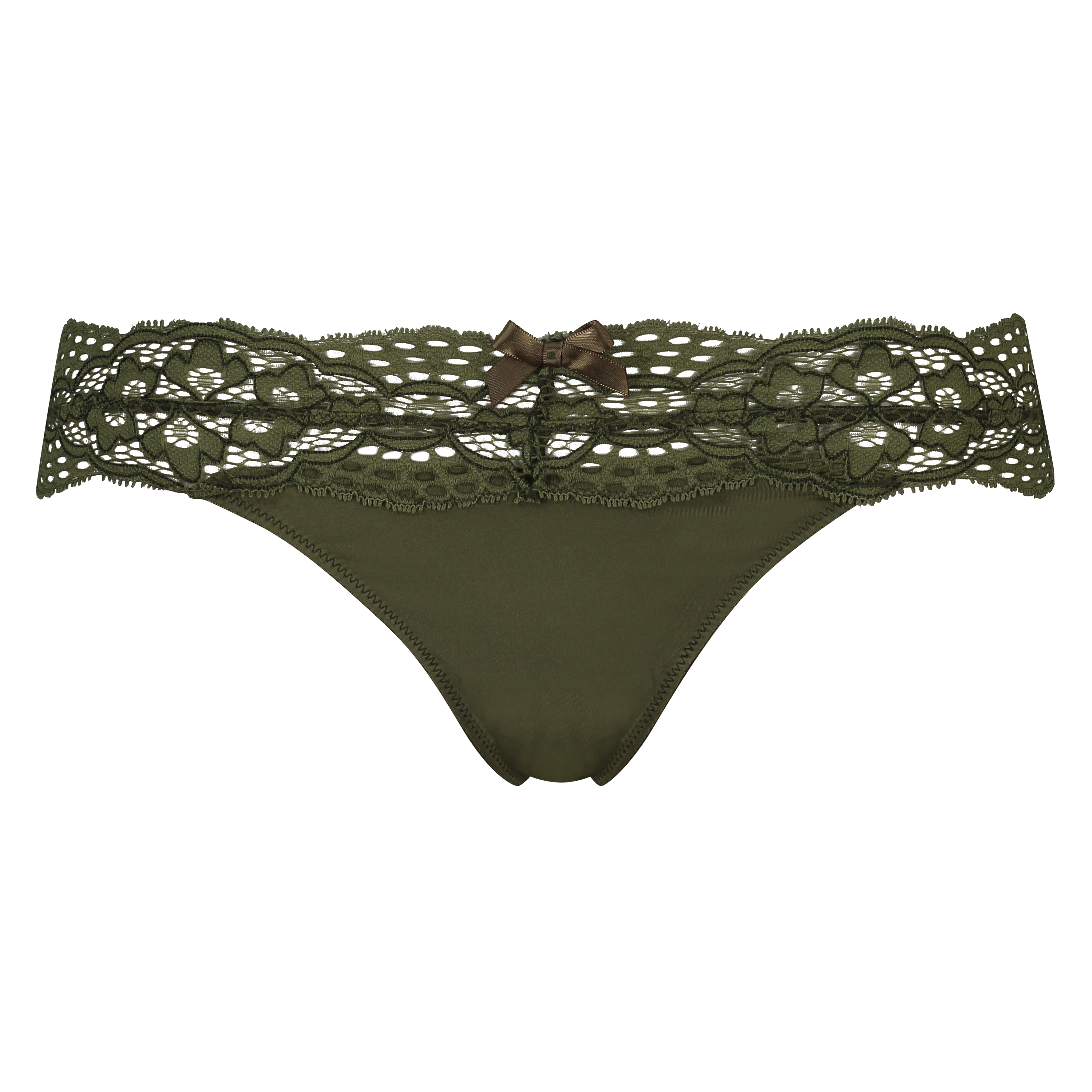 Tanga de corte ultra bajo en forma de V Mayra, Verde, main