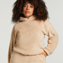 Sudadera con capucha Fleece Snuggle, Beige