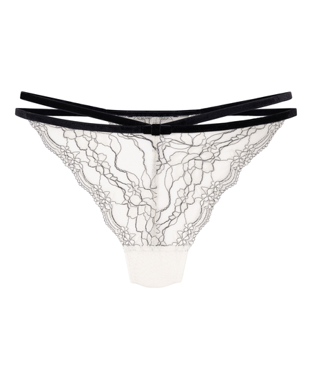 Tanga Agnes de tiro alto, Blanco