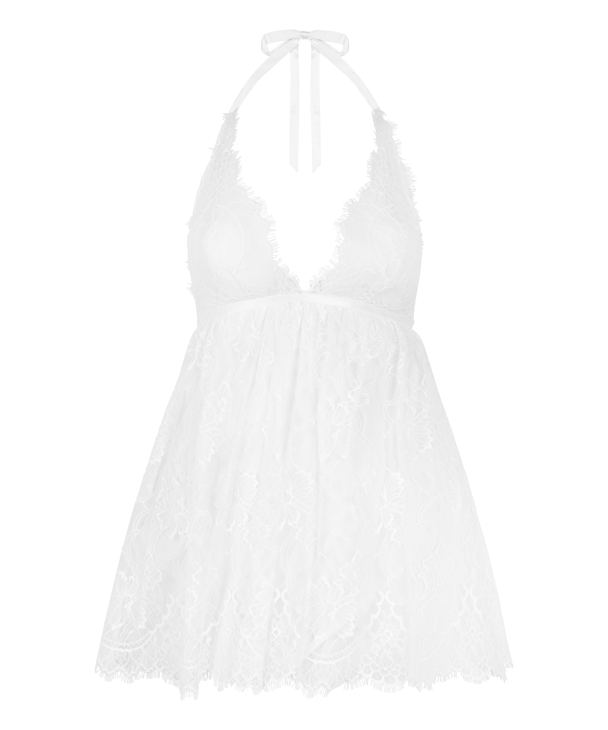 Vestido lencero Magdalena, Blanco, main