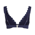 Top de bikini de aros no preformado Scallop, Azul