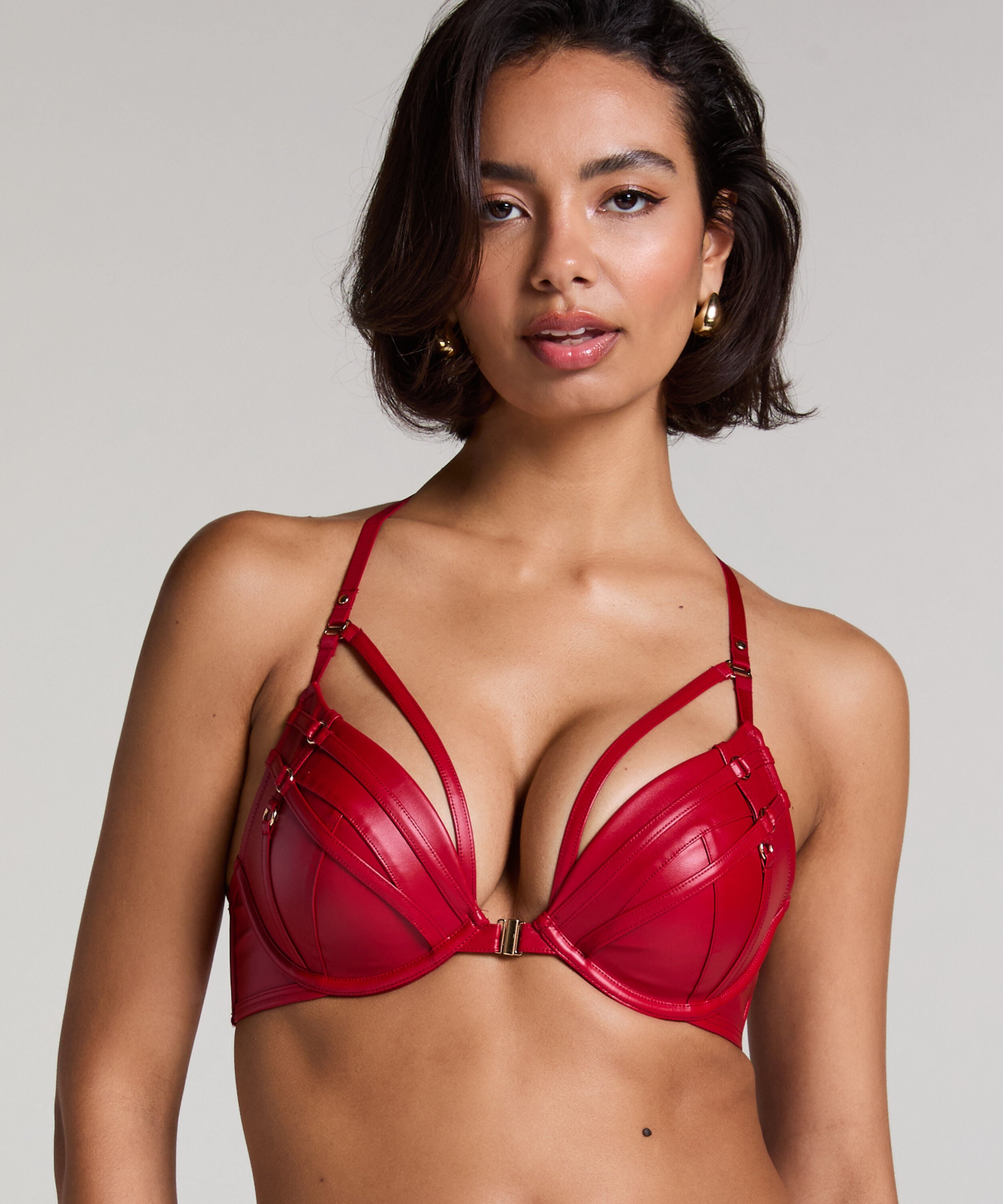Sujetador push-up de aros preformado Faye, Rojo