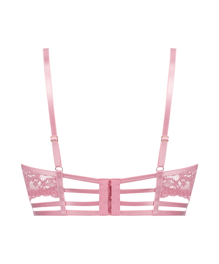 Sujetador de aros no preformado longline Roxanne, Rosa