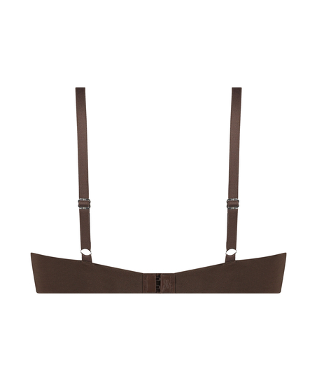 Sujetador push-up de aros preformado Smooth, Marr&oacute;n