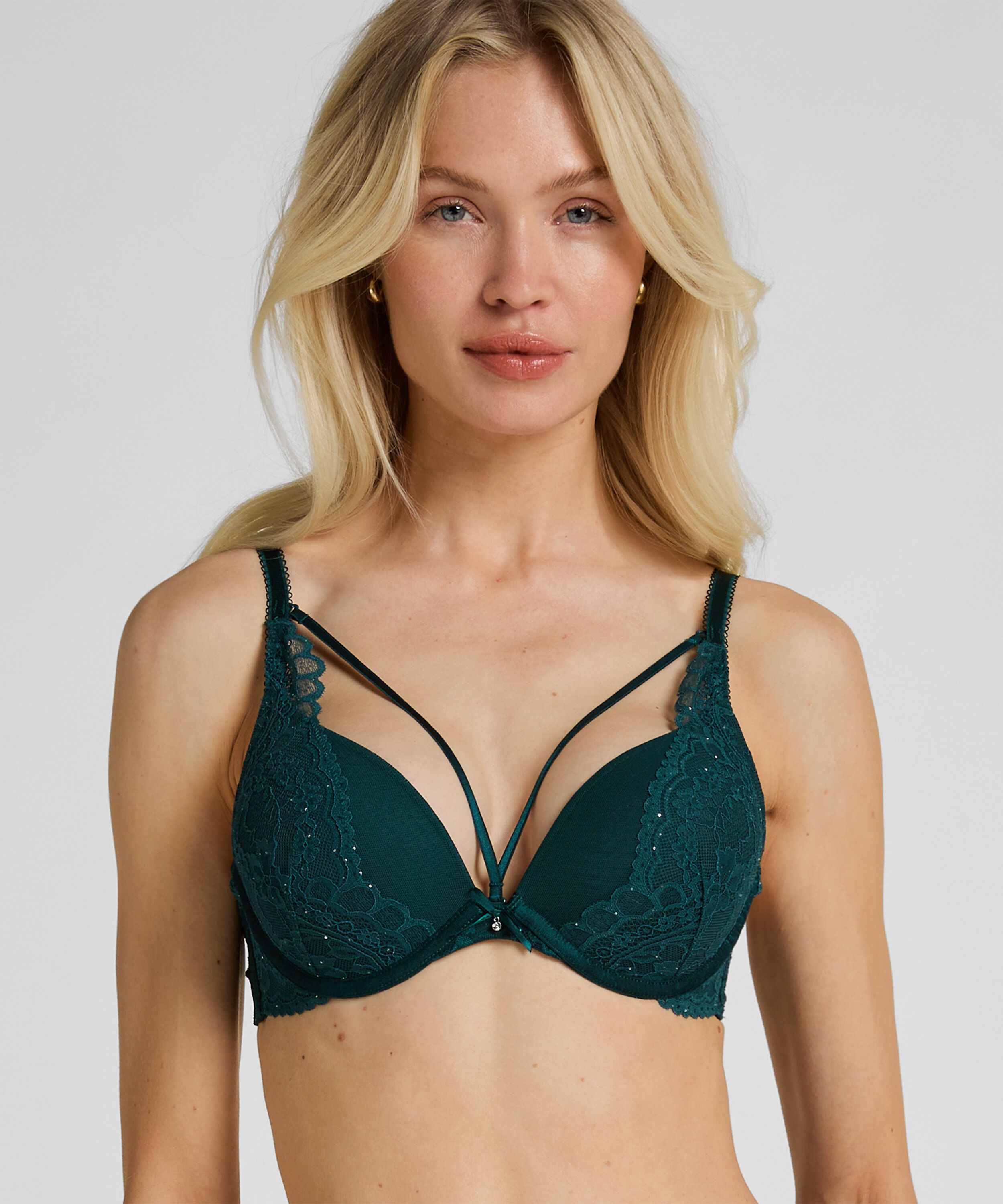 Sujetador push-up de aros preformado Isadora, Verde Sujetador push-up de aros preformado Isadora, Verde