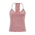 Top Velours Lace, Rosa