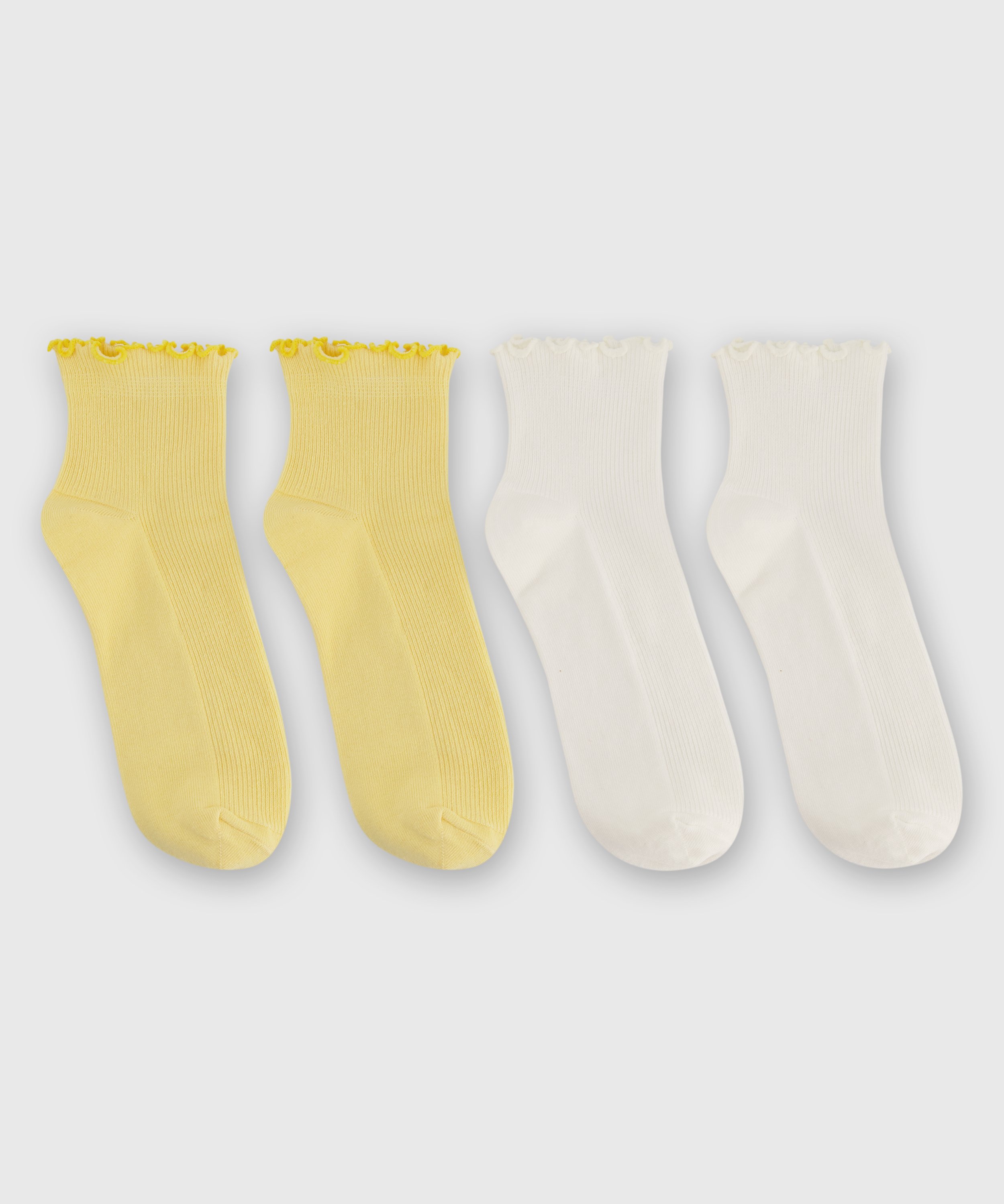 2 pares de calcetines, Amarillo, main