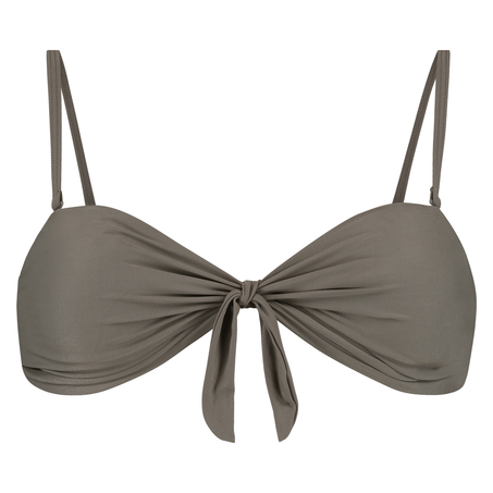 Top de bikini preformado con escote palabra de honor Tribe, Verde