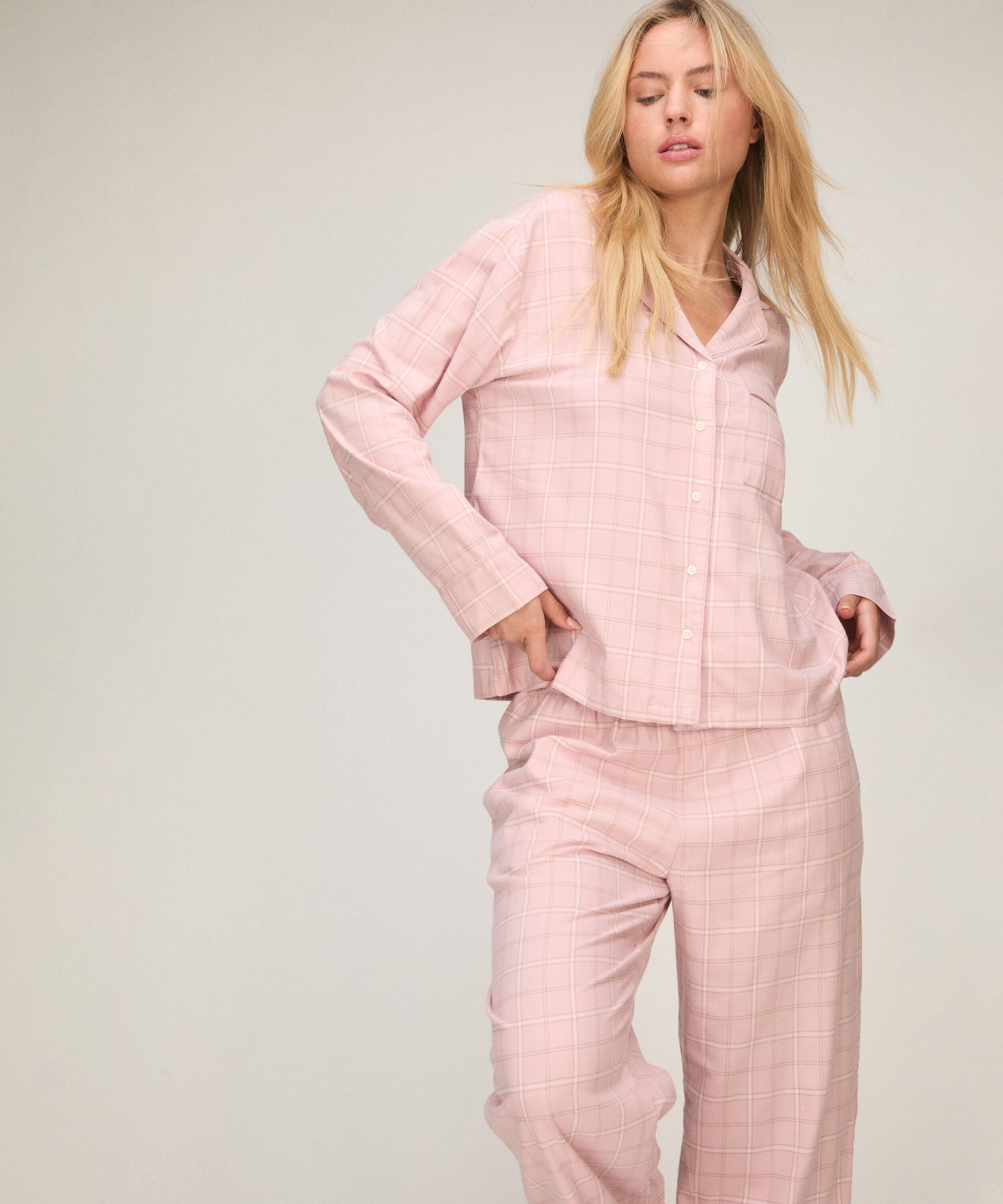 Pantalones de pijama Woven, Rosa
