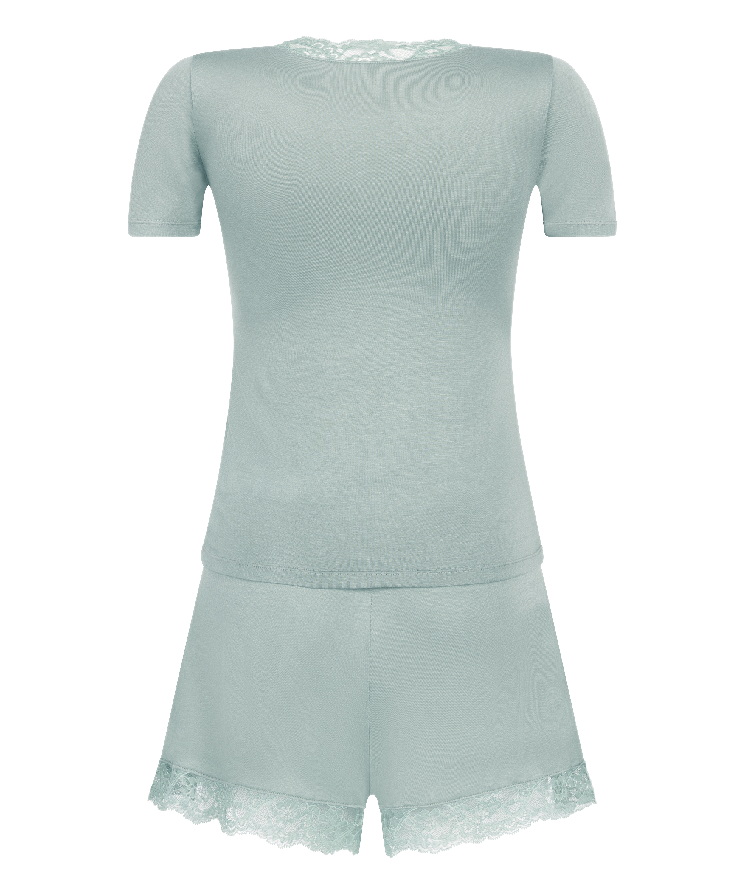 Conjunto de pijama en punto, Verde, main