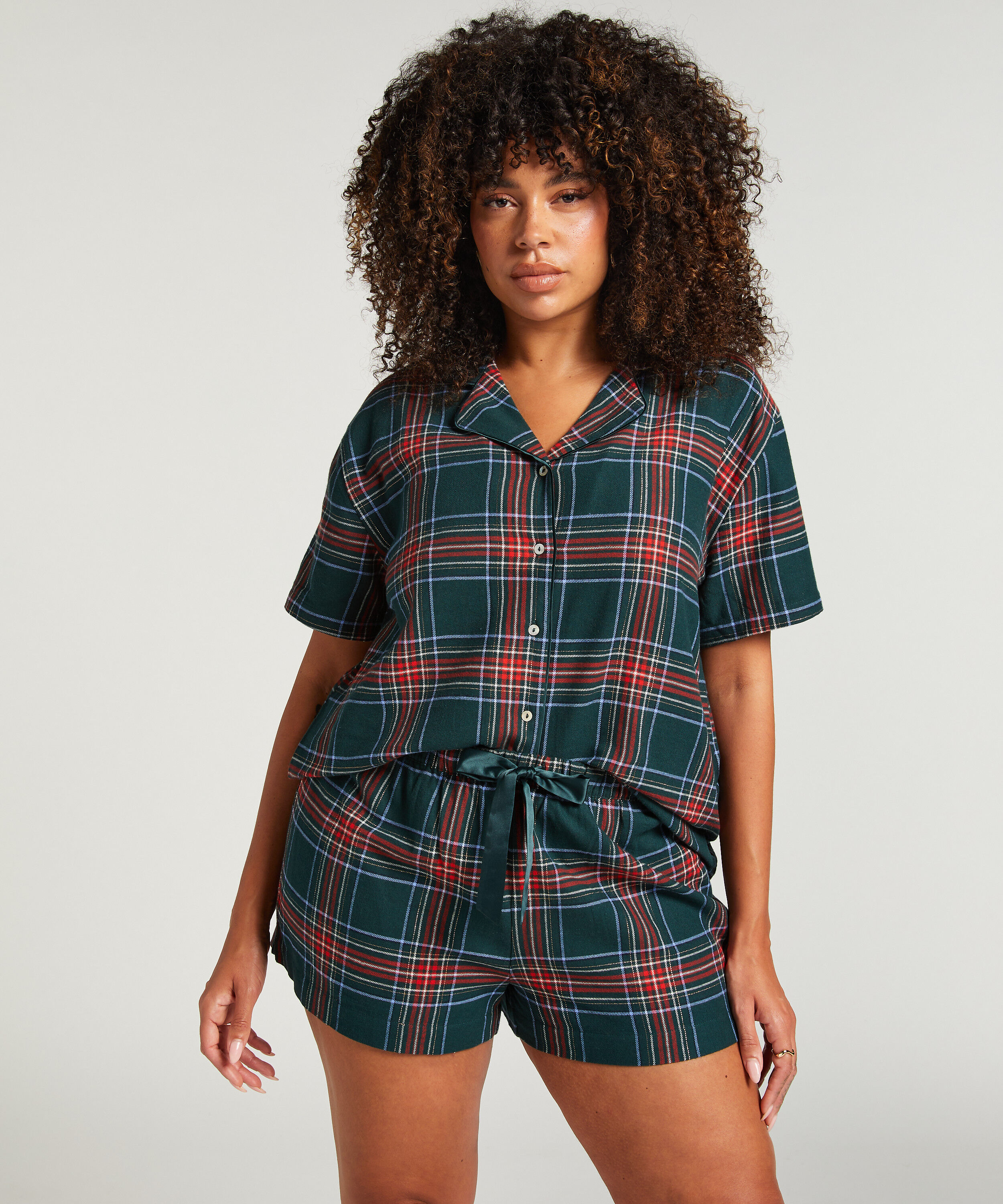 Conjunto de pijama Twill, Verde