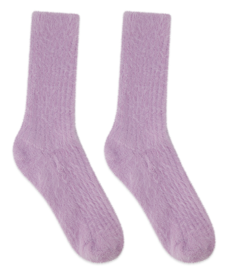 Calcetines Fluffy, Morado