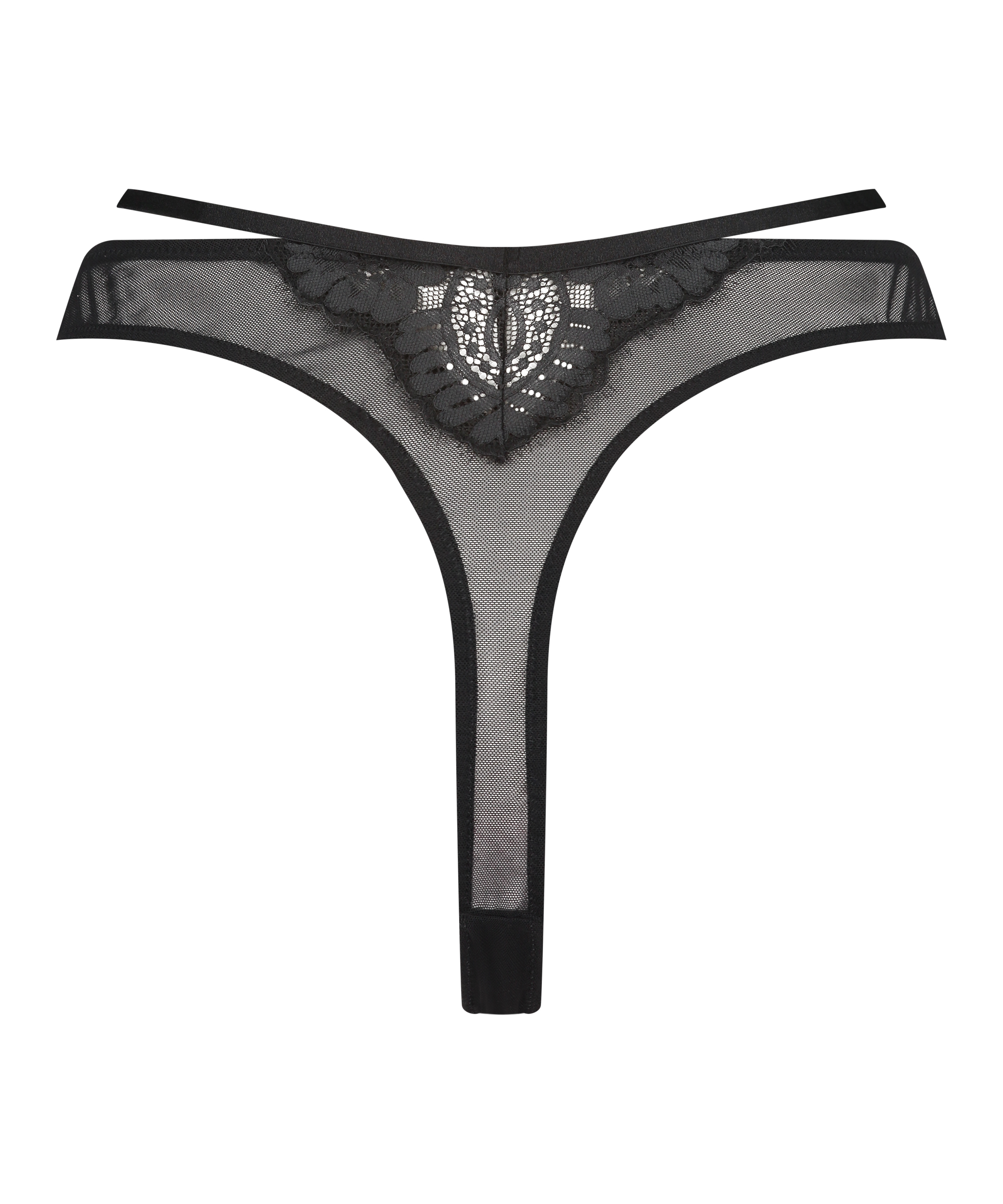 Tanga de tiro alto Lidia, Negro, main