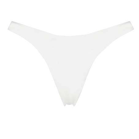 Braguita de bikini de corte alto Lola, Blanco