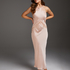 Vestido lencero Satin Long, Beige