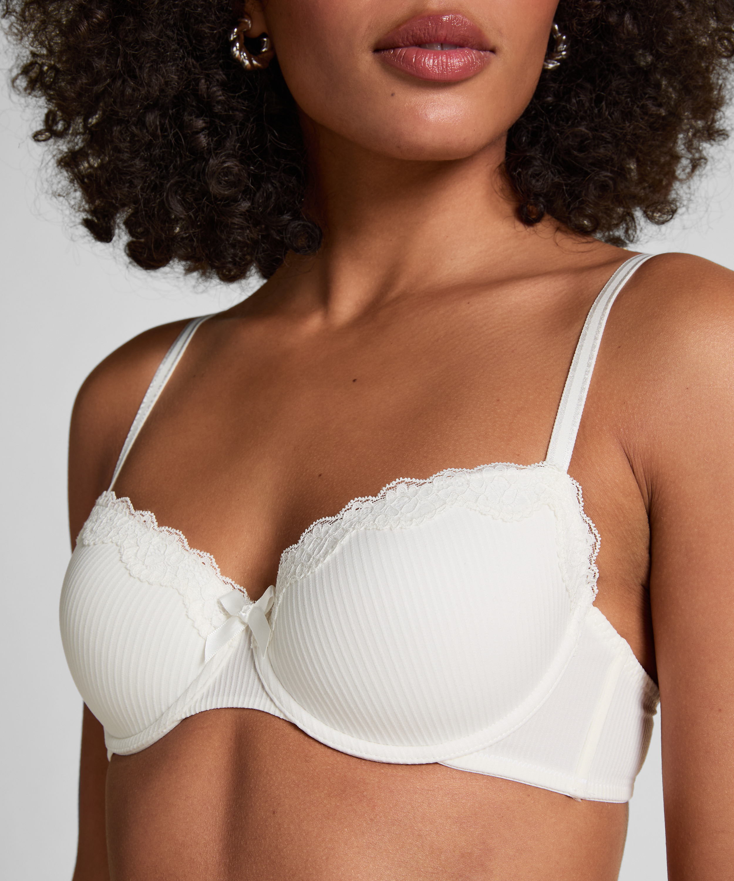 Paquete de 2 sujetadores de aros preformados Lola, Negro, main