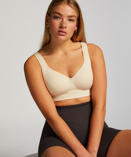 HKMX Sujetador deportivo The All Star Level 2, Beige