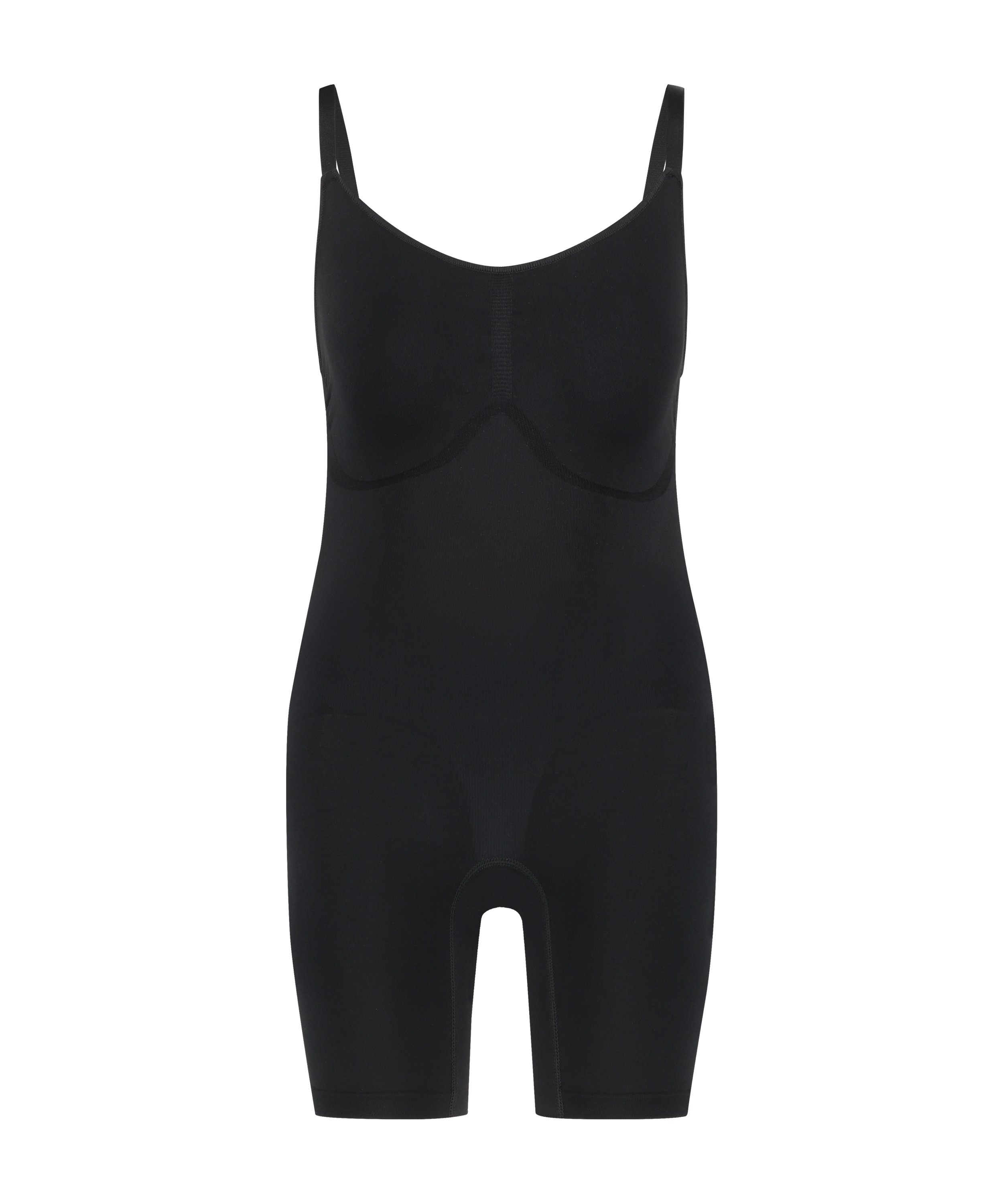 Bodi sin costuras para muslos más delgados, Negro, main