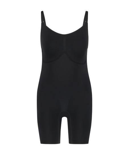 Bodi sin costuras para muslos más delgados, Negro