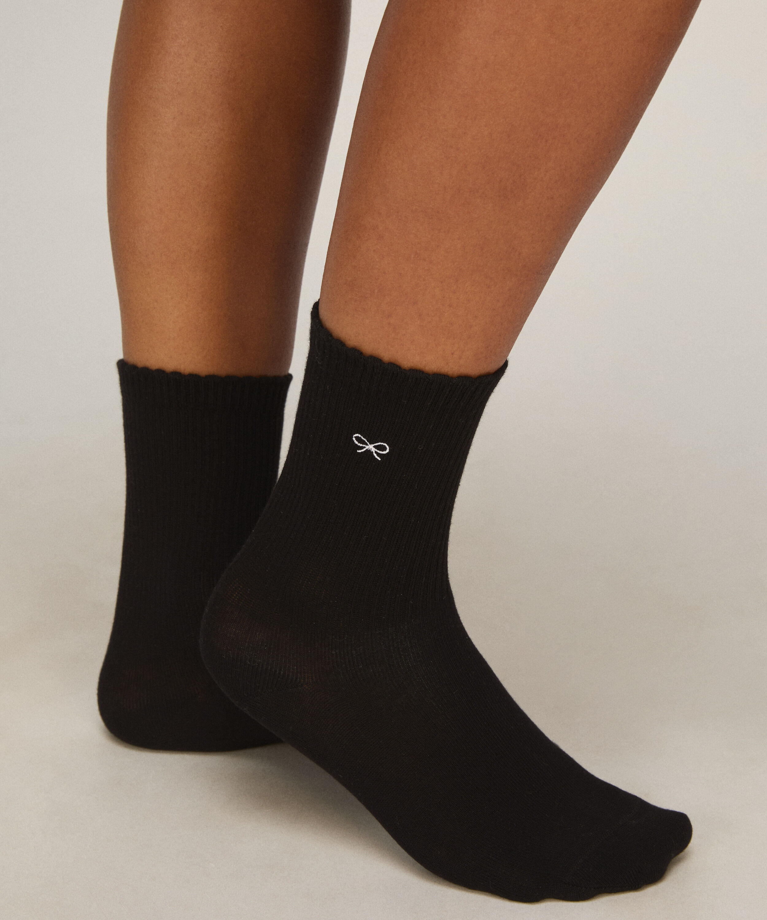 Pack de 2 Pares de Calcetines Crew de Algodón