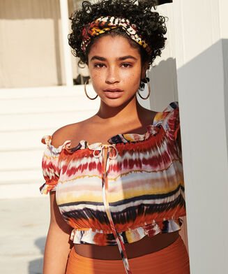 Top corto Daze I AM, Azul