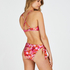 Top de bikini con aros sin relleno Miami, Rosa