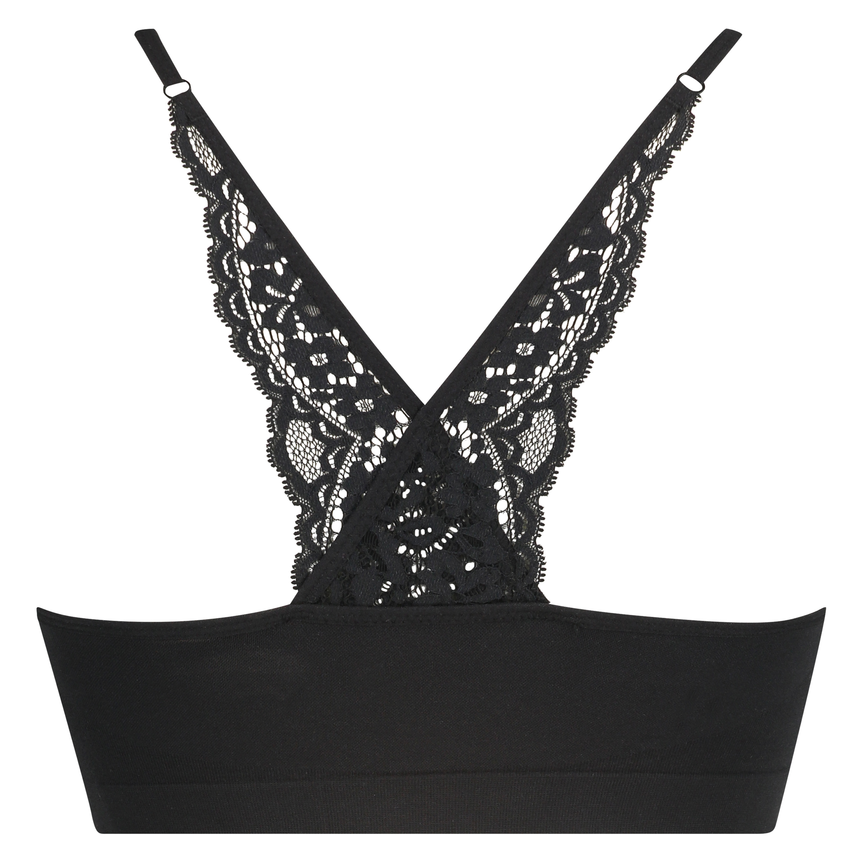 Bralette sin costuras Marine, Negro, main