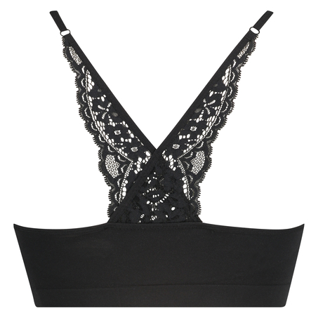 Bralette sin costuras Marine, Negro
