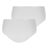 Juego de 2 de braguitas Angie, Blanco