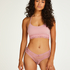 Brasile&ntilde;a en forma de V burn-out mesh, Rosa