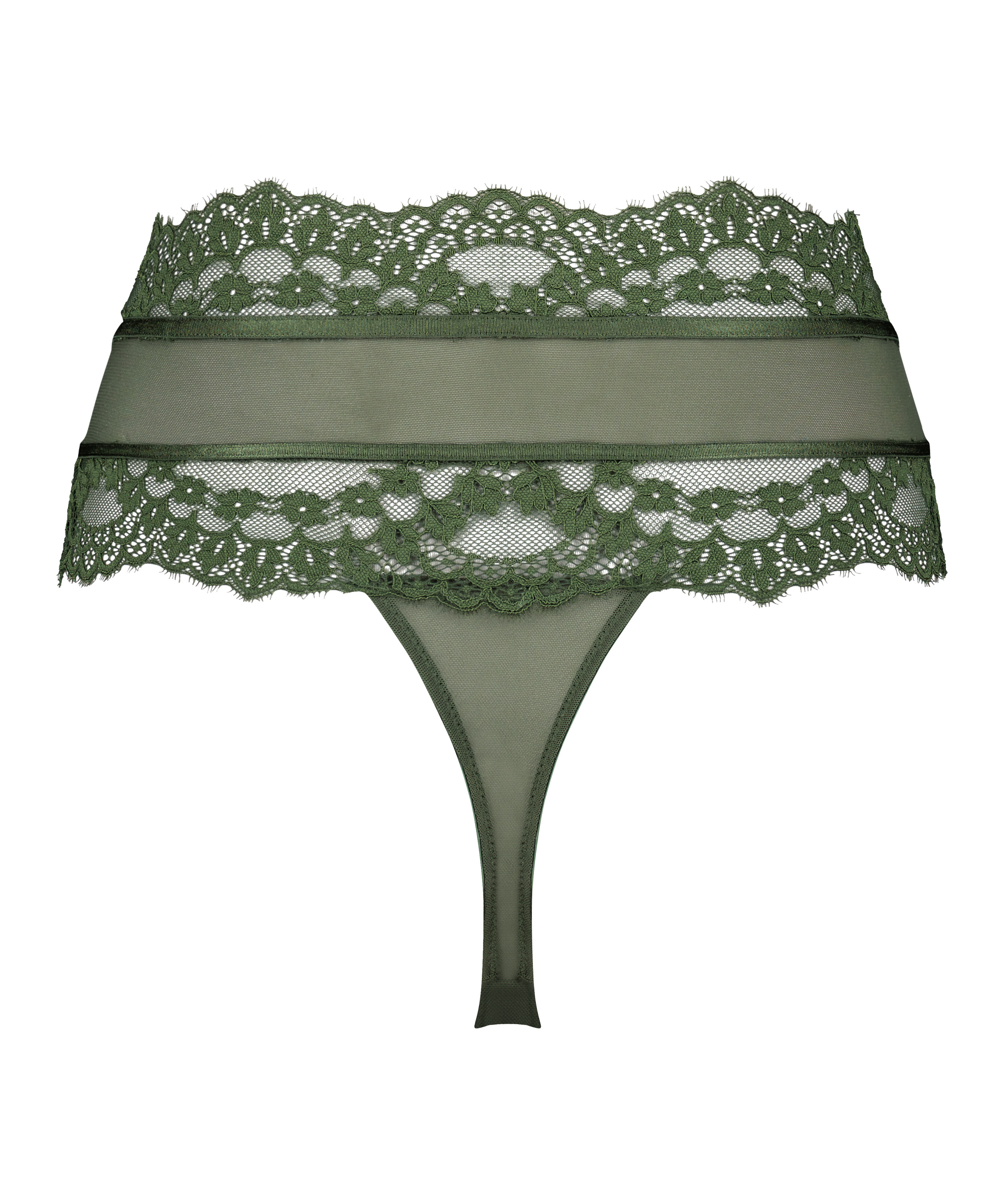 Tanga alto Marie, Verde, main