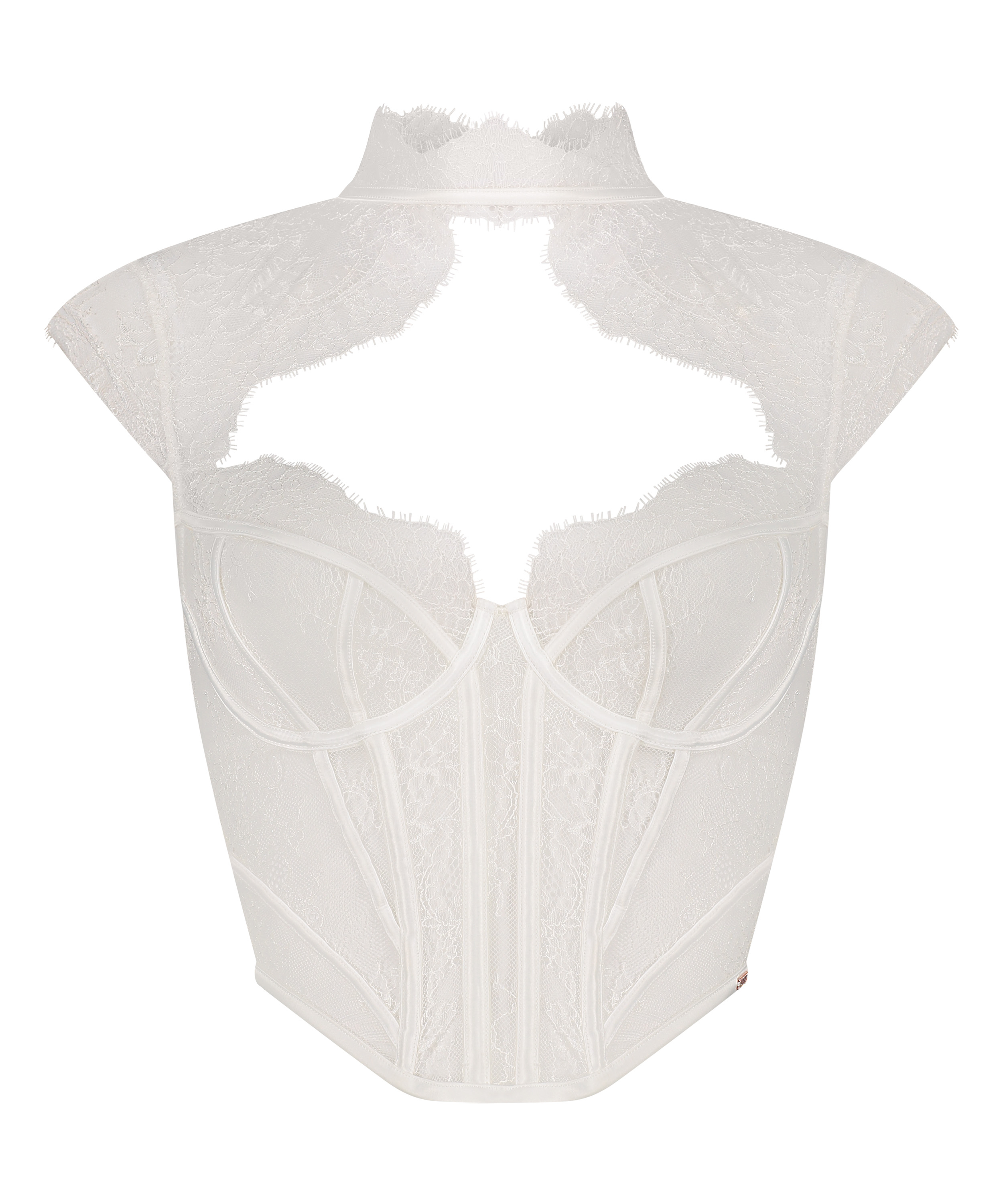 Top Lace Camille, Blanco, main