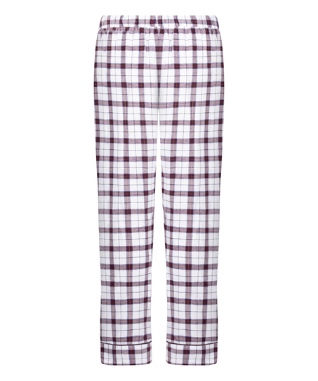 Pantalones de pijama de franela, Blanco
