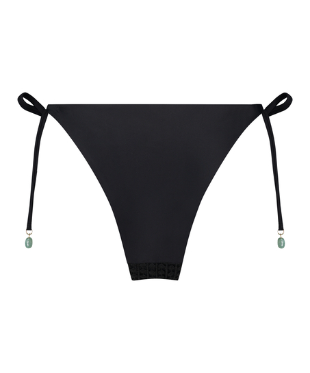 Braguita de Bikini Cheeky Tanga Maui Crochet, Negro