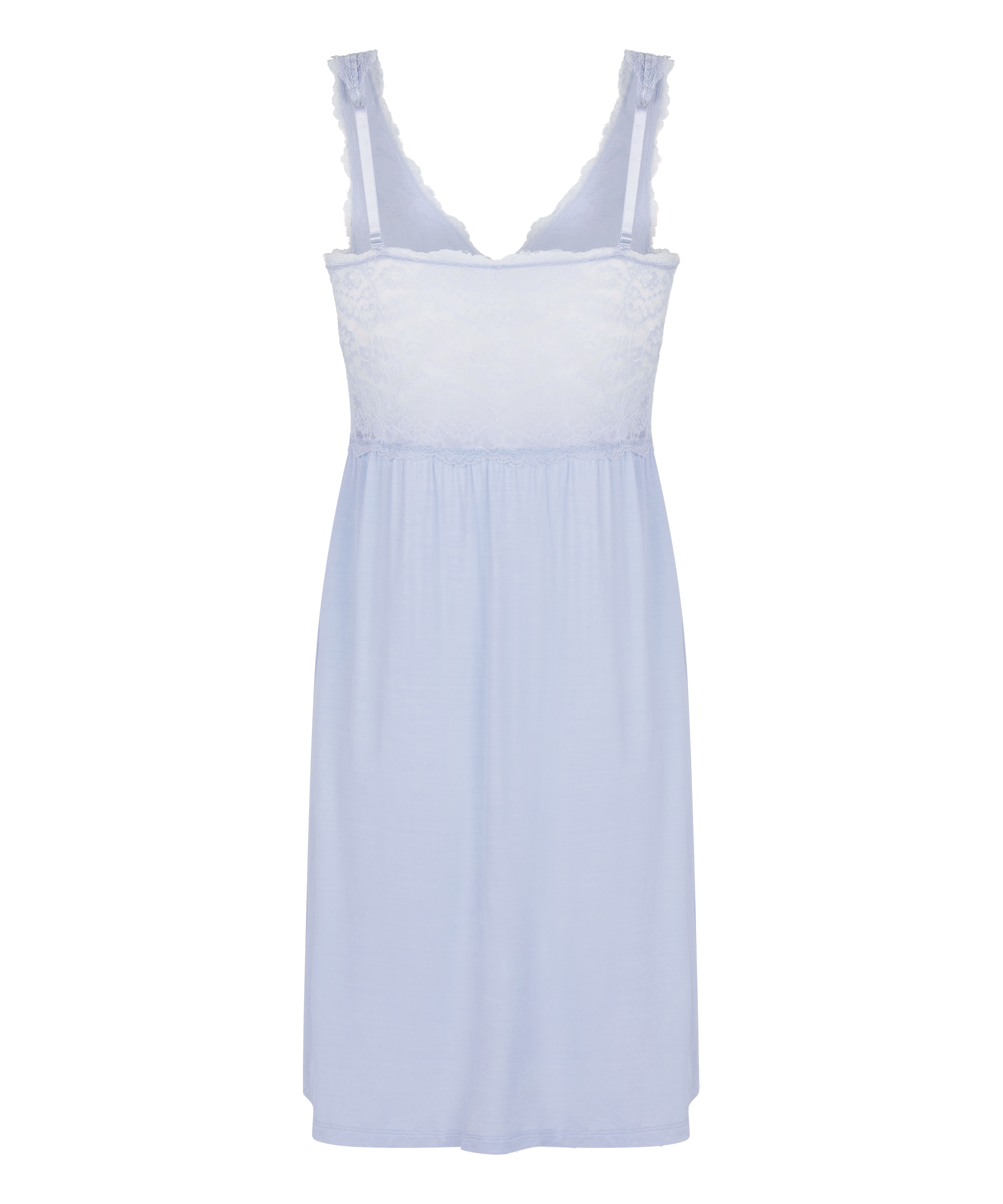 Vestido lencero Nora Lace, Azul, main