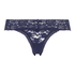 Tanga floral encaje, Azul