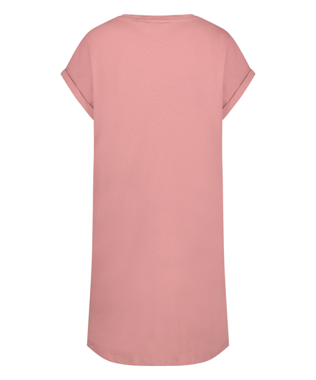 Camis&oacute;n de escote redondo, Rosa