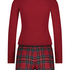 Conjunto de pijama Twill, Rojo
