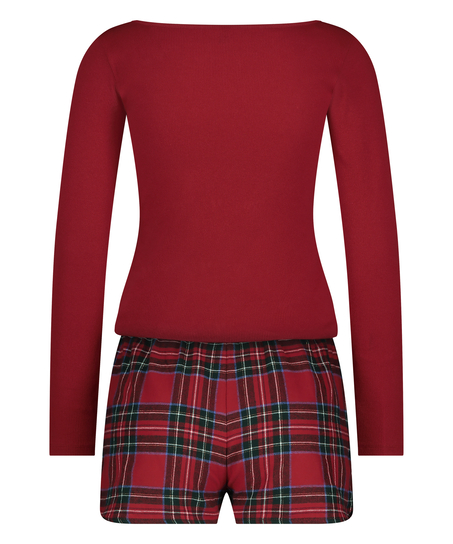 Conjunto de pijama Twill, Rojo