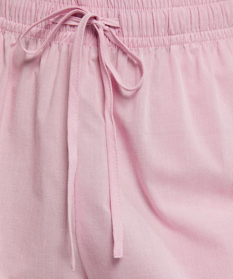 Pantalón de pijama de algodón, Rosa