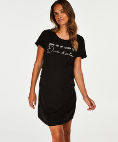 Camis&oacute;n premam&aacute; de manga corta, Negro